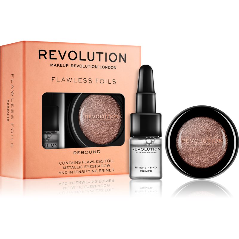 Makeup Revolution Flawless Foils тіні для повік з ефектом металік із основою відтінок Rebound 2 g
Makeup Revolution Flawless Foils тіні для повік з ефектом металік із основою відтінок Rebound 2 g