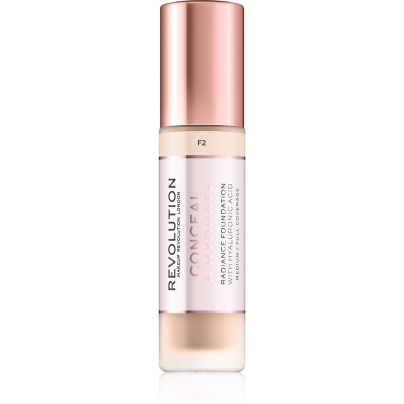 Makeup Revolution Conceal & Hydrate легкий зволожуючий тональний крем відтінок F2
Makeup Revolution Conceal & Hydrate легкий зволожуючий тональний крем відтінок F2