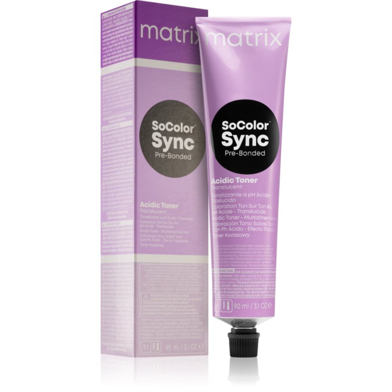 Matrix SoColor Sync Pre-Bonded Acidic Toner Translucent тонер на кислотній основі для волосся відтінок 8AA Sheer Stal
Matrix SoColor Sync Pre-Bonded Acidic Toner Translucent тонер на кислотній основі для волосся відтінок 8AA Sheer Stal