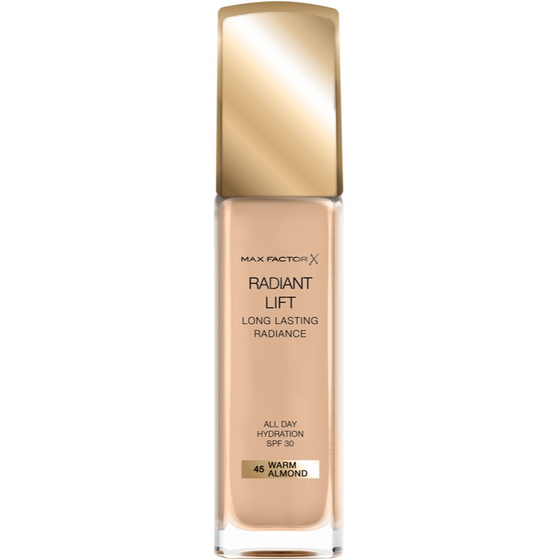 Max Factor Radiant Lift стійкий тональний крем SPF 30 відтінок 45 Warm Almond
Max Factor Radiant Lift стійкий тональний крем SPF 30 відтінок 45 Warm Almond