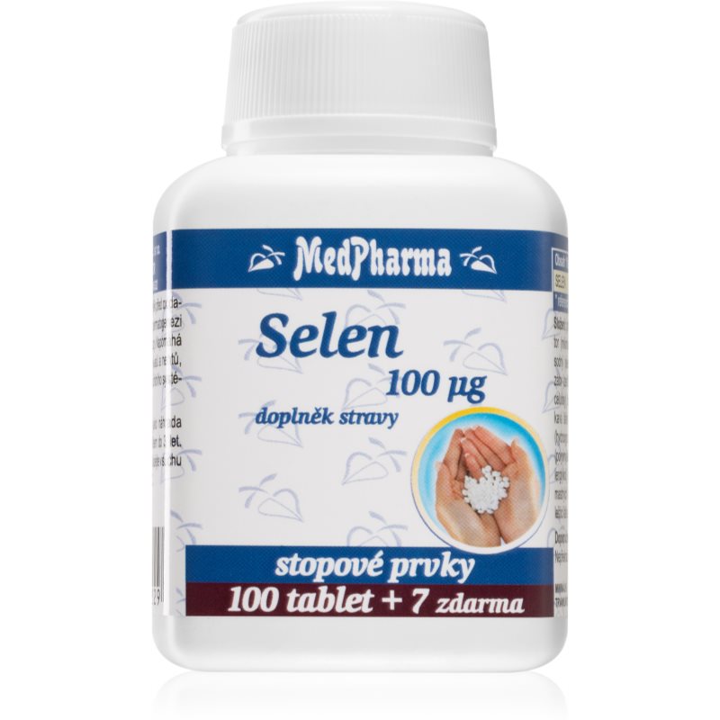 MedPharma Selen 100 µg tablety pre správne fungovanie organizmu a normálny stav vlasov a nechtov 107 tbl
