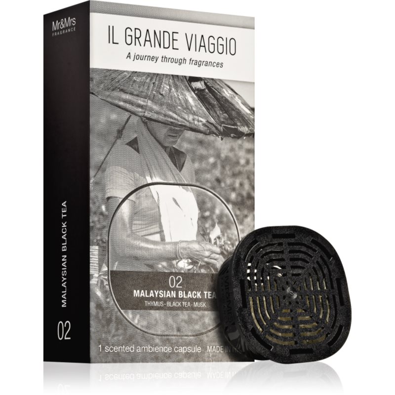 Mr & Mrs Fragrance Il Grande Viaggio Malaysian Black Tea наповнювач до аромадиффузору капсули
Mr & Mrs Fragrance Il Grande Viaggio Malaysian Black Tea наповнювач до аромадиффузору капсули