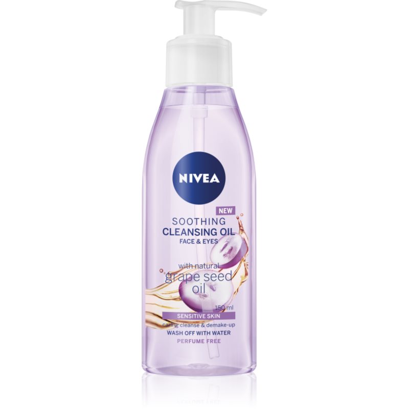 Nivea Cleansing Oil Soothing Grape Seed заспокоююча очищуюча олійка для чутливої шкіри
Nivea Cleansing Oil Soothing Grape Seed заспокоююча очищуюча олійка для чутливої шкіри