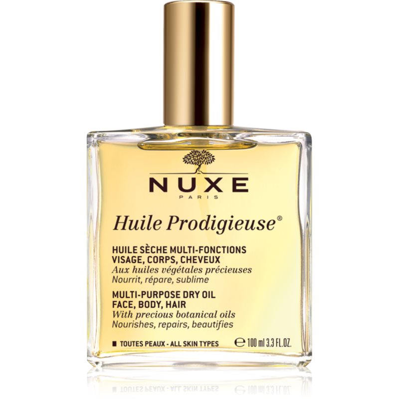 Nuxe Huile Prodigieuse мультифункціональна суха олійка для обличчя, тіла та волосся
Nuxe Huile Prodigieuse мультифункціональна суха олійка для обличчя, тіла та волосся