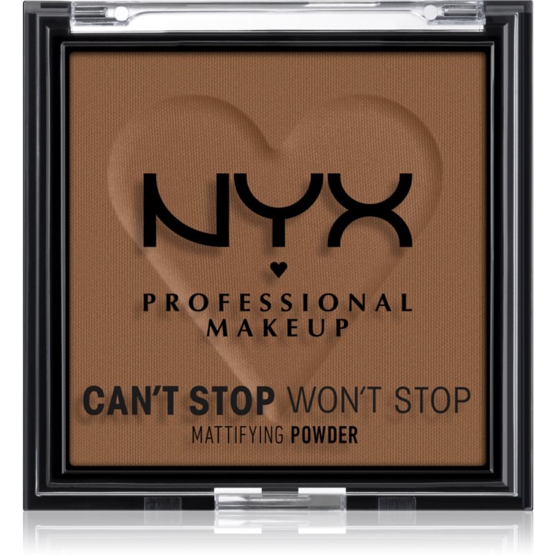 NYX Professional Makeup Can't Stop Won't Stop Mattifying Powder матуюча пудра відтінок 09 Deep
NYX Professional Makeup Can't Stop Won't Stop Mattifying Powder матуюча пудра відтінок 09 Deep