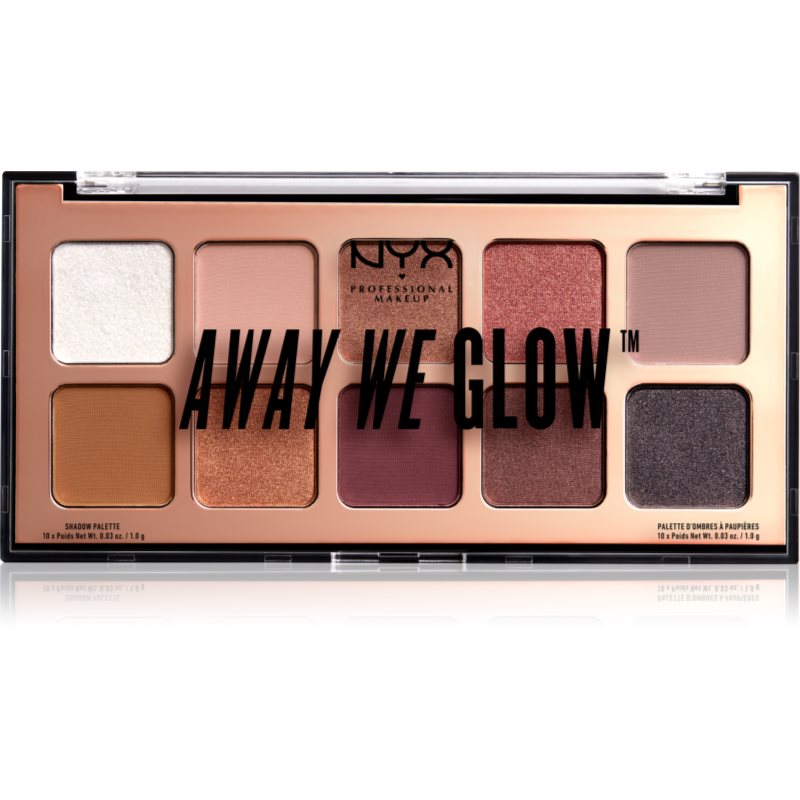 NYX Professional Makeup Away We Glow палетка тіней для очей відтінок 01 Love Beam
NYX Professional Makeup Away We Glow палетка тіней для очей відтінок 01 Love Beam