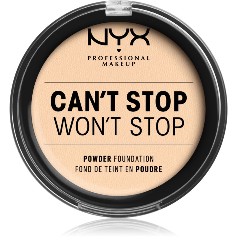NYX Professional Makeup Can't Stop Won't Stop компактна тональна крем-пудра відтінок 1 - Pale
NYX Professional Makeup Can't Stop Won't Stop компактна тональна крем-пудра відтінок 1 - Pale