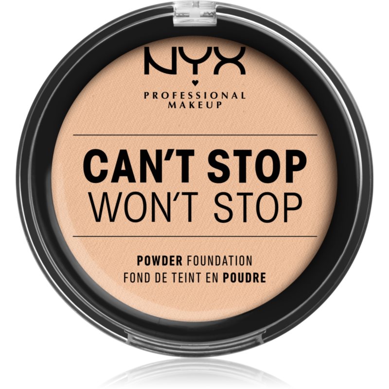 NYX Professional Makeup Can't Stop Won't Stop Powder Foundation компактна тональна крем-пудра відтінок 6 Vanilla
NYX Professional Makeup Can't Stop Won't Stop Powder Foundation компактна тональна крем-пудра відтінок 6 Vanilla