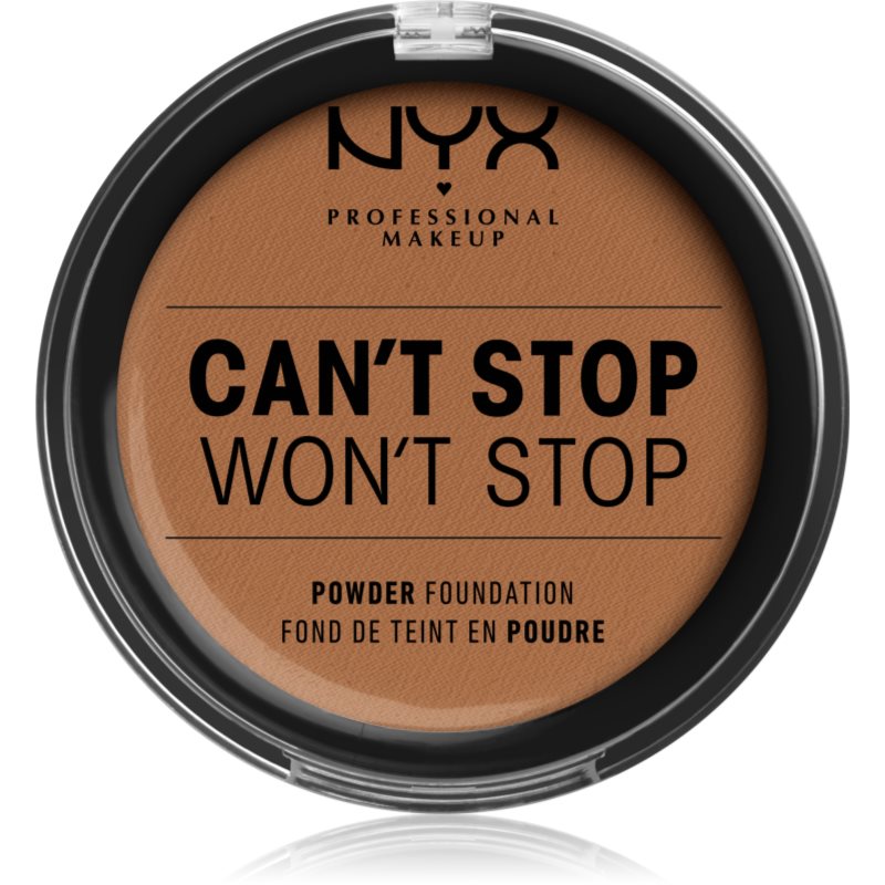 NYX Professional Makeup Can't Stop Won't Stop Powder Foundation компактна тональна крем-пудра відтінок 16 Mahogany
NYX Professional Makeup Can't Stop Won't Stop Powder Foundation компактна тональна крем-пудра відтінок 16 Mahogany