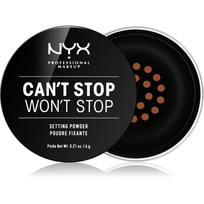 NYX Professional Makeup Can't Stop Won't Stop розсипчаста пудра відтінок 04 Medium-deep
NYX Professional Makeup Can't Stop Won't Stop розсипчаста пудра відтінок 04 Medium-deep