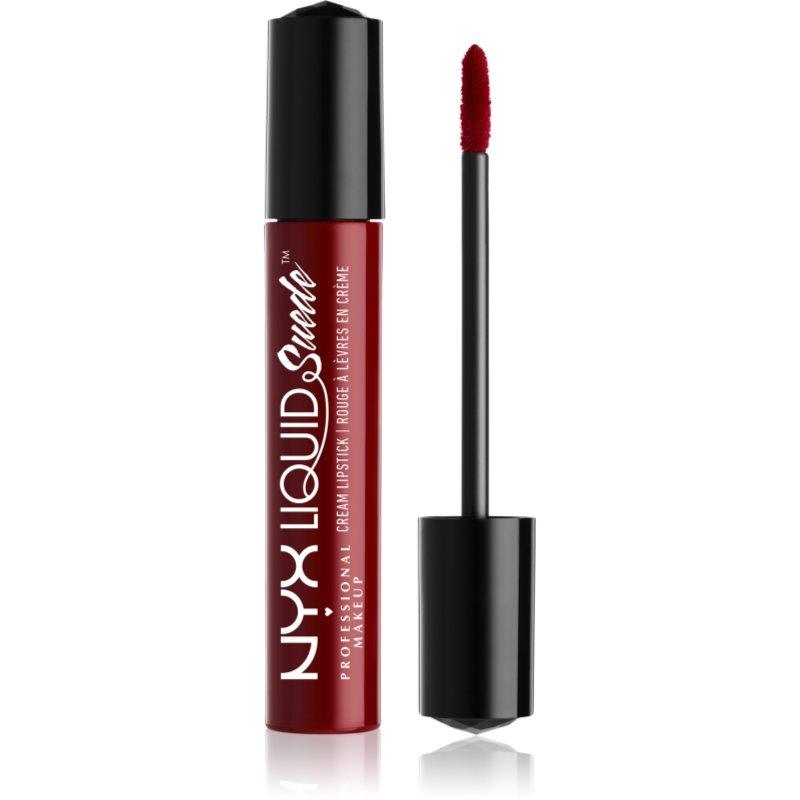 NYX Professional Makeup Liquid Suede™ Cream рідка водостійка губна помада з матуючим ефектом наприкінці відтінок 03 Cherry Skies
NYX Professional Makeup Liquid Suede™ Cream рідка водостійка губна помада з матуючим ефектом наприкінці відтінок 03 Cherry Skies
