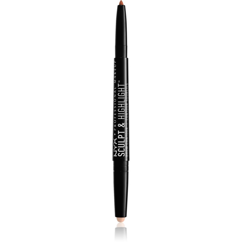 NYX Professional Makeup Sculpt & Highlight двосторонній олівець для брів відтінок 04 Auburn/Soft Pink
NYX Professional Makeup Sculpt & Highlight двосторонній олівець для брів відтінок 04 Auburn/Soft Pink