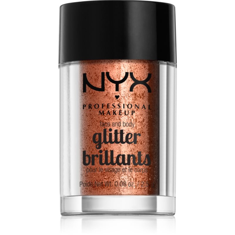 NYX Professional Makeup Glitter Goals блискітки для обличчя та тіла відтінок 04 Copper
NYX Professional Makeup Glitter Goals блискітки для обличчя та тіла відтінок 04 Copper