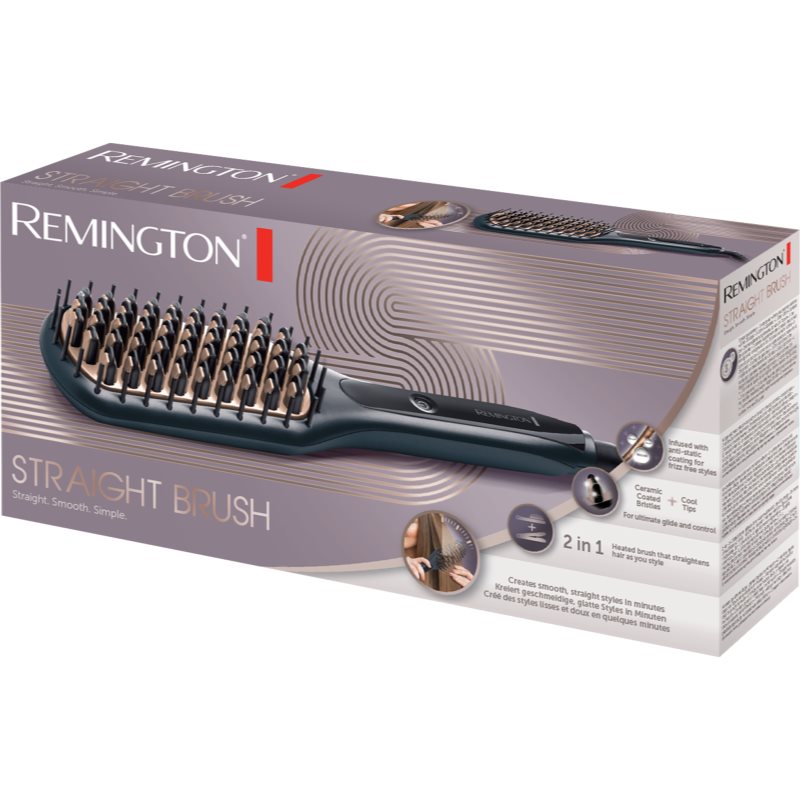 Remington Straight Brush CB7400 Термощітка для вирівнювання та розгладження волосся для волосся
Remington Straight Brush CB7400 Термощітка для вирівнювання та розгладження волосся для волосся