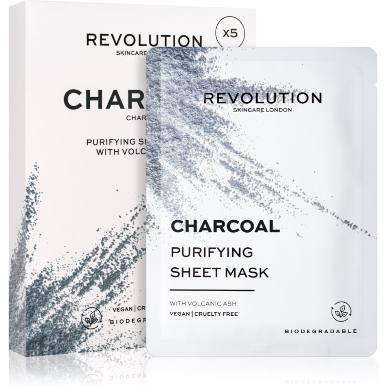 Revolution Skincare Purifying Charcoal набір тканинних масок для жирної та проблемної шкіри
Revolution Skincare Purifying Charcoal набір тканинних масок для жирної та проблемної шкіри