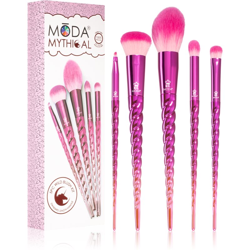 Royal and Langnickel Moda Mythical набір щіточок для макіяжу для жінок відтінок Wild Blush
Royal and Langnickel Moda Mythical набір щіточок для макіяжу для жінок відтінок Wild Blush