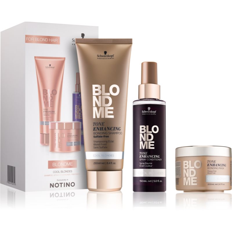 Schwarzkopf Professional Blondme подарунковий набір I. (для освітленого волосся) для жінок
Schwarzkopf Professional Blondme подарунковий набір I. (для освітленого волосся) для жінок