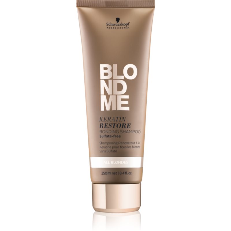 Schwarzkopf Professional Blondme відновлюючий шампунь з кератином для всих типів блонд волосся без сульфатів
Schwarzkopf Professional Blondme відновлюючий шампунь з кератином для всих типів блонд волосся без сульфатів