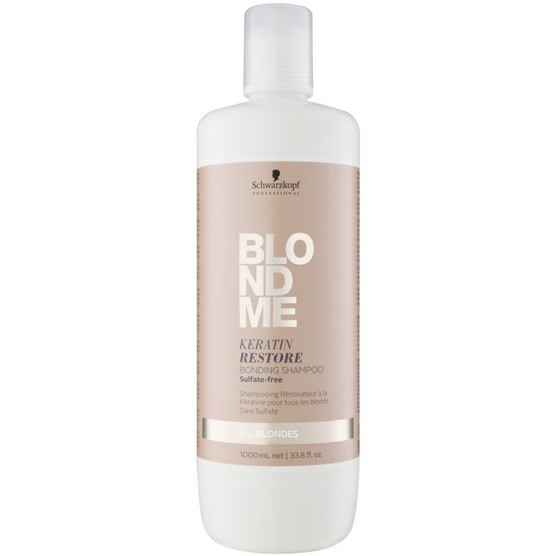 Schwarzkopf Professional Blondme відновлюючий шампунь з кератином для всих типів блонд волосся без сульфатів
Schwarzkopf Professional Blondme відновлюючий шампунь з кератином для всих типів блонд волосся без сульфатів