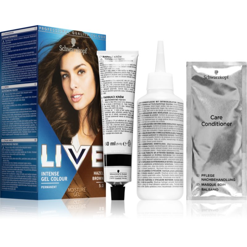 Schwarzkopf LIVE Intense Colour перманентна фарба для волосся відтінок 5.0 Hazelnut Brown
Schwarzkopf LIVE Intense Colour перманентна фарба для волосся відтінок 5.0 Hazelnut Brown