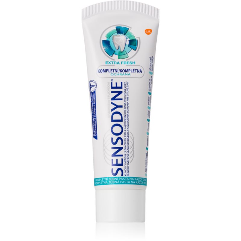 Sensodyne Complete Protection Extra Fresh зубна паста для повноцінного захисту зубів
Sensodyne Complete Protection Extra Fresh зубна паста для повноцінного захисту зубів