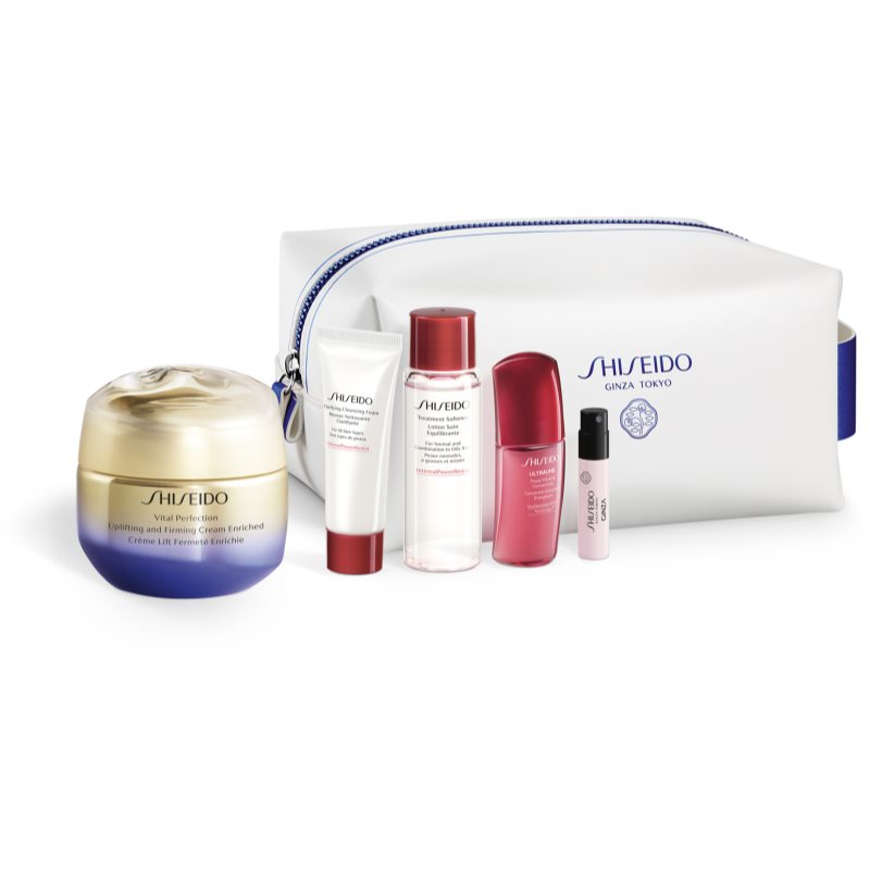 Shiseido Vital Perfection Uplifting & Firming Cream Enriched подарунковий набір (з ліфтинговим ефектом)
Shiseido Vital Perfection Uplifting & Firming Cream Enriched подарунковий набір (з ліфтинговим ефектом)