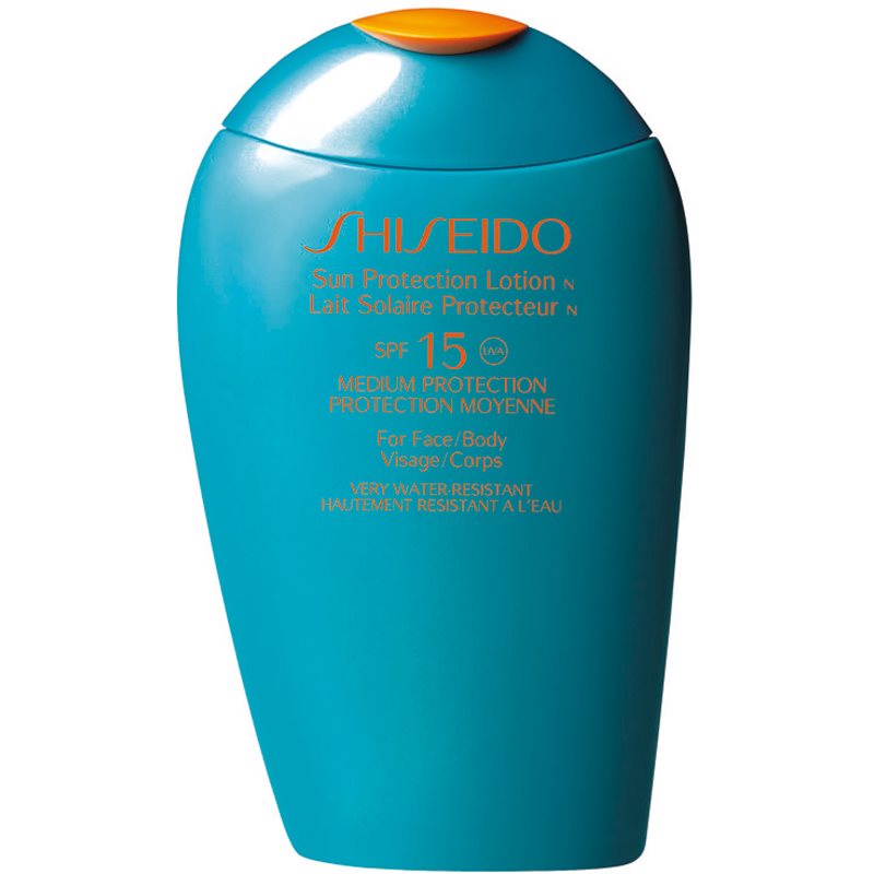 Shiseido Sun Care Sun Protection Lotion молочко для засмаги для шкіри обличчя та тіла SPF 15
Shiseido Sun Care Sun Protection Lotion молочко для засмаги для шкіри обличчя та тіла SPF 15