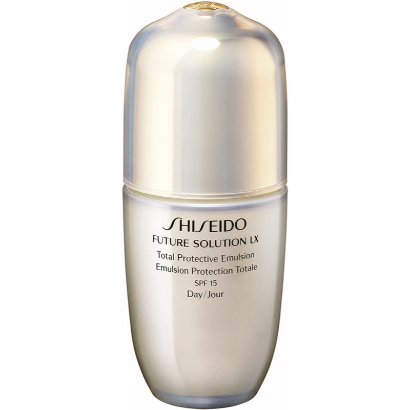 Shiseido Future Solution LX Total Protective Emulsion захисна денна емульсія SPF 15
Shiseido Future Solution LX Total Protective Emulsion захисна денна емульсія SPF 15