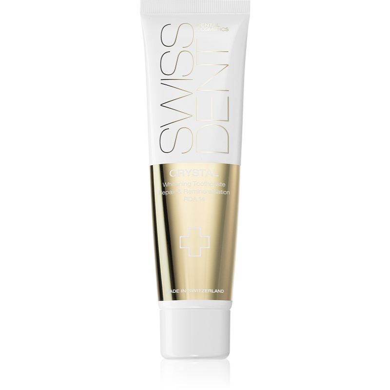 Swissdent Crystal Repair and Remineralisation ремінералізуюча зубна паста з відбілюючим ефектом
Swissdent Crystal Repair and Remineralisation ремінералізуюча зубна паста з відбілюючим ефектом