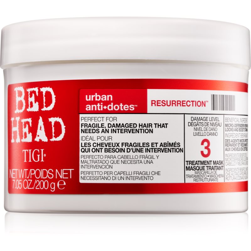 TIGI Bed Head Urban Antidotes Resurrection оживляюча маска для пошодженого та ослабленого волосся
TIGI Bed Head Urban Antidotes Resurrection оживляюча маска для пошодженого та ослабленого волосся
