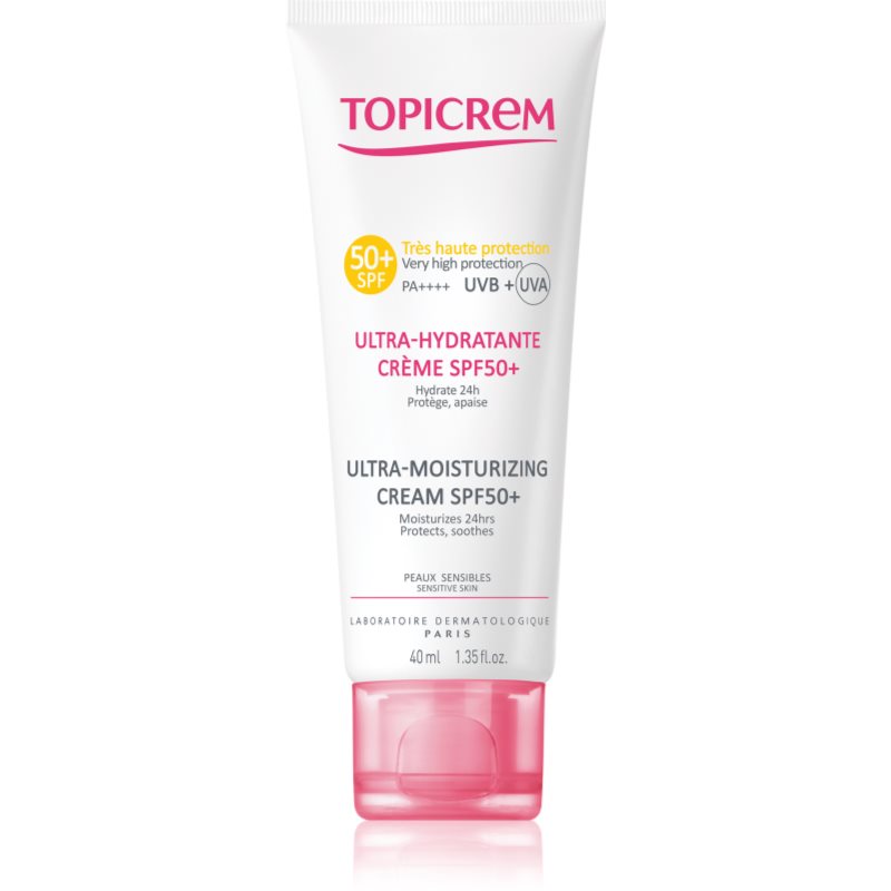 Topicrem UH FACE Ultra-Moisturizing Cream SPF 50+ сонцезахисний крем SPF 50+ для тіла та обличчя
Topicrem UH FACE Ultra-Moisturizing Cream SPF 50+ сонцезахисний крем SPF 50+ для тіла та обличчя