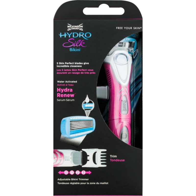 Wilkinson Sword Hydro Silk бритва + водостійкий тример для зони бікіні 2 в 1 + батарейка
Wilkinson Sword Hydro Silk бритва + водостійкий тример для зони бікіні 2 в 1 + батарейка