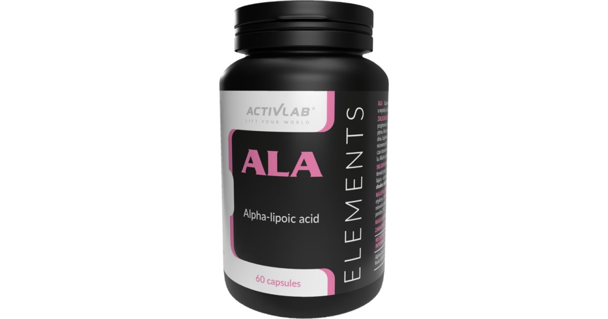 Activlab Elements Ala Alpha Lipoic Acid Naturalny Przeciwutleniacz