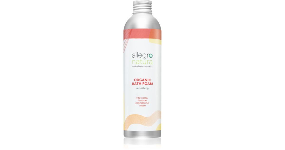 Allegro Natura Organic Schiuma Da Bagno Rinfrescante Notino It