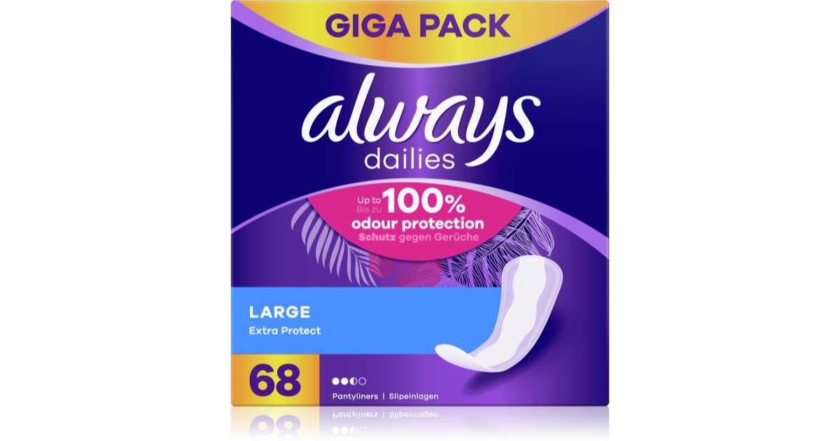 Always Dailies Large Extra Protect Slipeinlagen Notino At