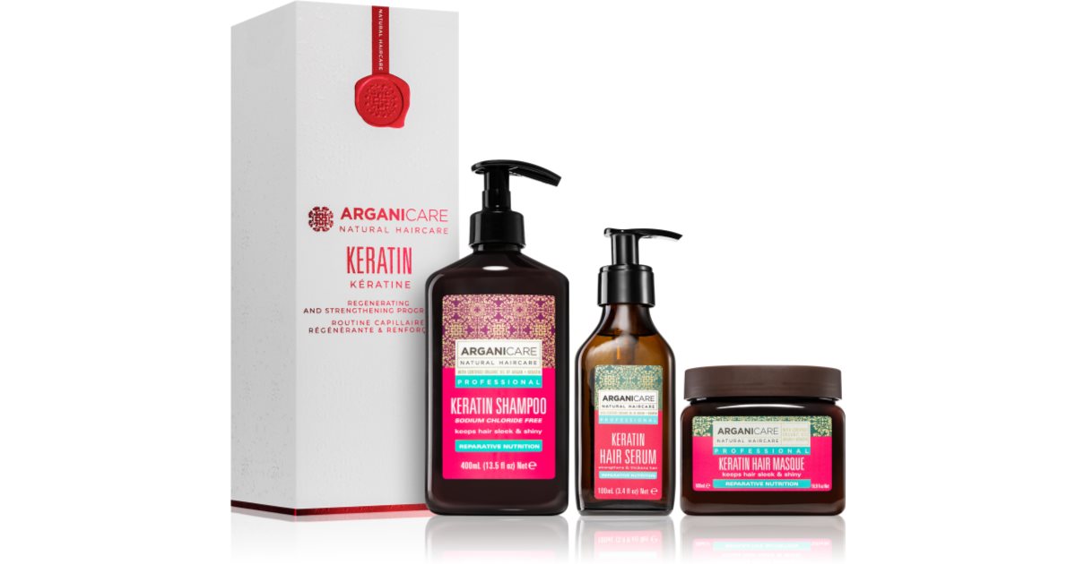 Arganicare Keratin Regenerating And Strengthening Program Set Brza