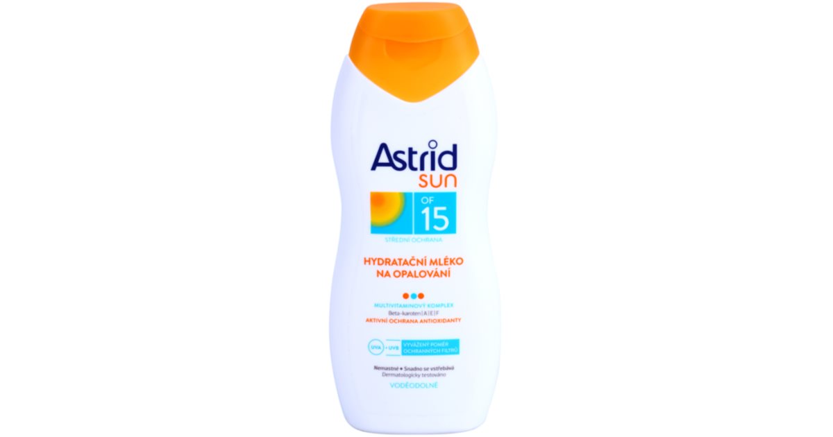 Astrid Sun Lait Solaire Hydratant SPF 15 Notino Fr