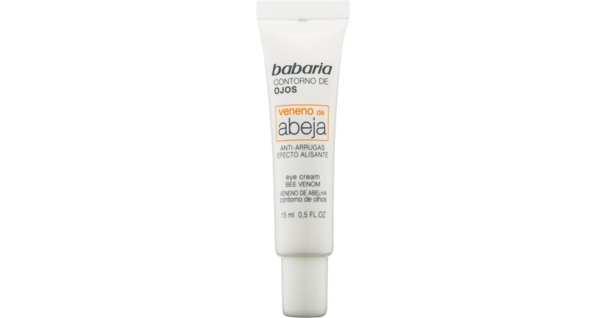 Babaria Abeja crème yeux anti rides au venin d abeille notino fr