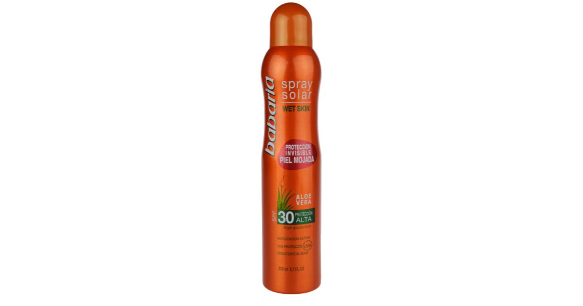 Babaria Sun Spray Solar Sun Spray SPF 30 Notino Co Uk