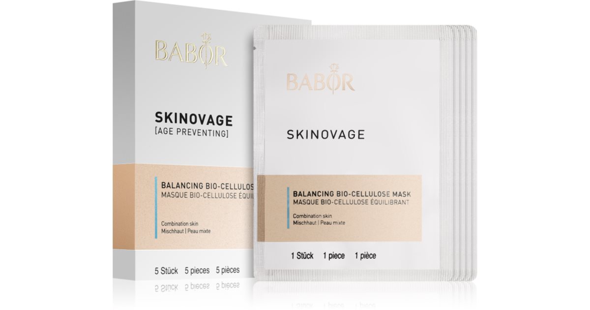 BABOR Skinovage Balancing Bio Cellulose Mask комплект платнени маски