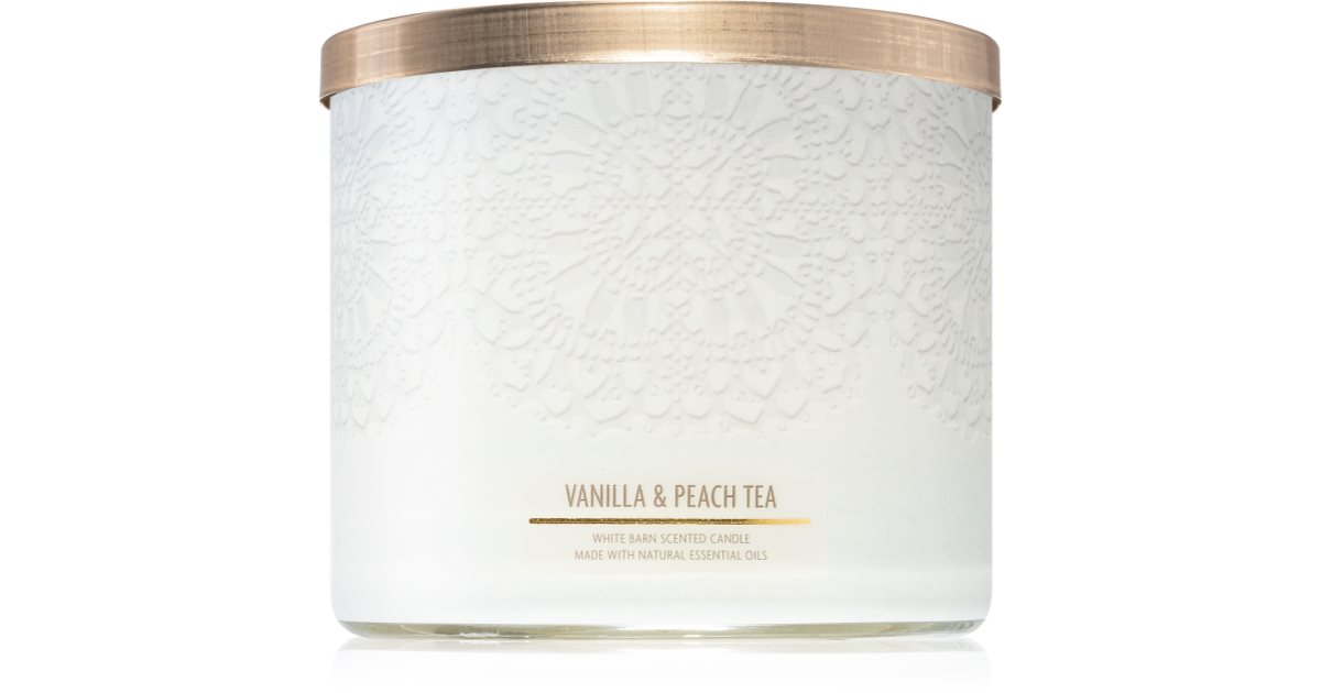 Bath Body Works Vanilla Peach Tea Candela Profumata Notino It