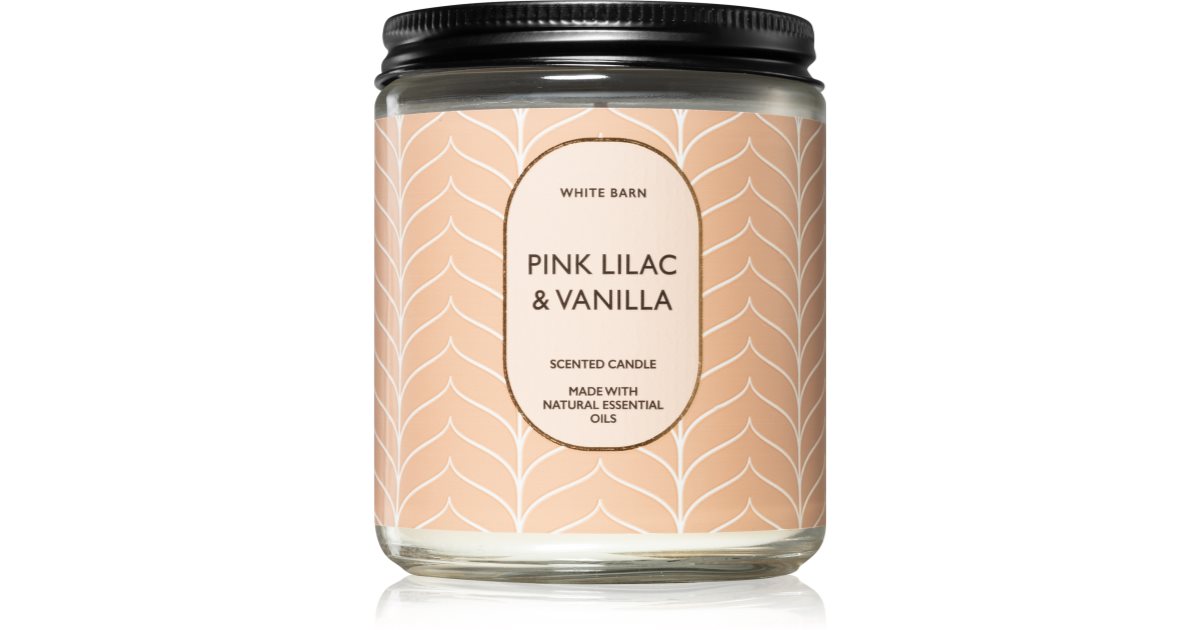 Bath Body Works Pink Lilac Vanilla kvapioji žvakė su eteriniais