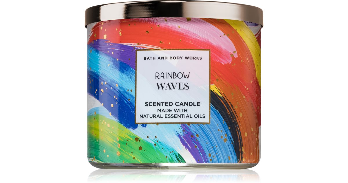 Bath Body Works Rainbow Waves Candela Profumata Notino It