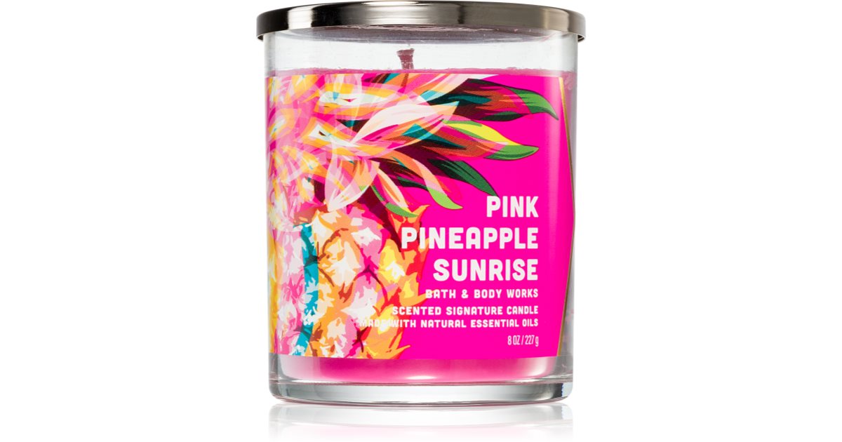 Bath Body Works Pink Pineapple Sunrise Bougie Parfum E Notino Be