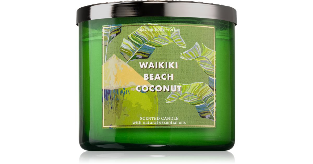 Bath Body Works Waikiki Beach Coconut Scented Candle Notino Co Uk