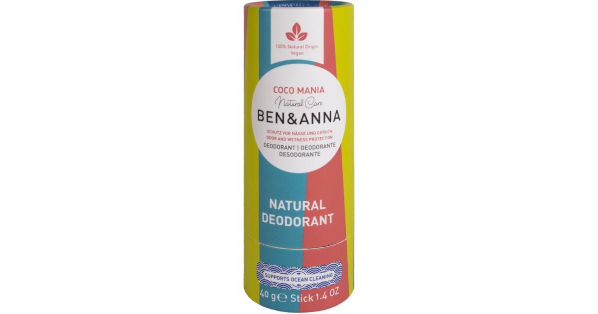 Ben Anna Natural Deodorant Coco Mania Deodorant Stick Notino Co Uk