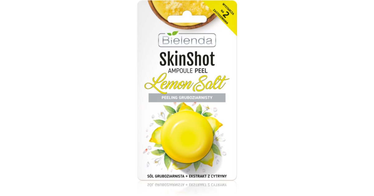 Bielenda Skin Shot Lemon Salt Peeling Gruboziarnisty Do Twarzy