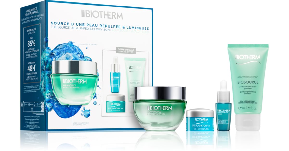 Biotherm Aquasource Hyalu Plump Gel Gift Set For Women Notino Co Uk