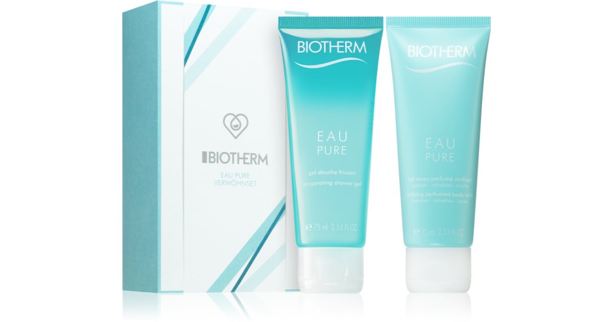 Biotherm Eau Pure Coffret Cadeau Xii Pour Femme Notino Be