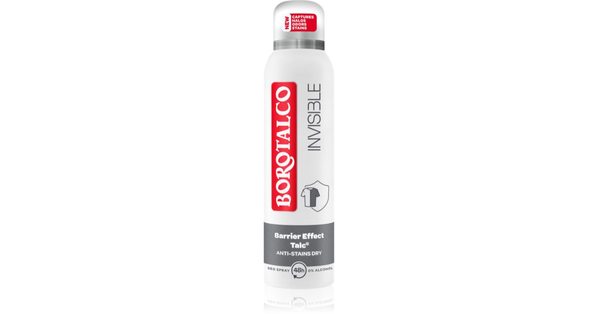 Borotalco Invisible Deodorant Spray To Treat Excessive Sweating Notino Ie